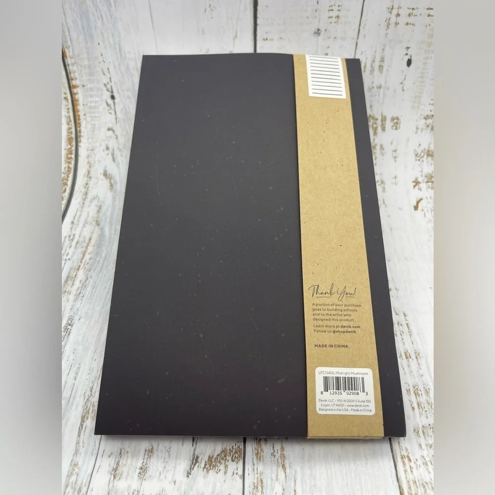 DENIK MIDNIGHT MUSHROOM CLASSIC LAYFLAT NOTEBOOK, Lined, NWT - Picture 2 of 6